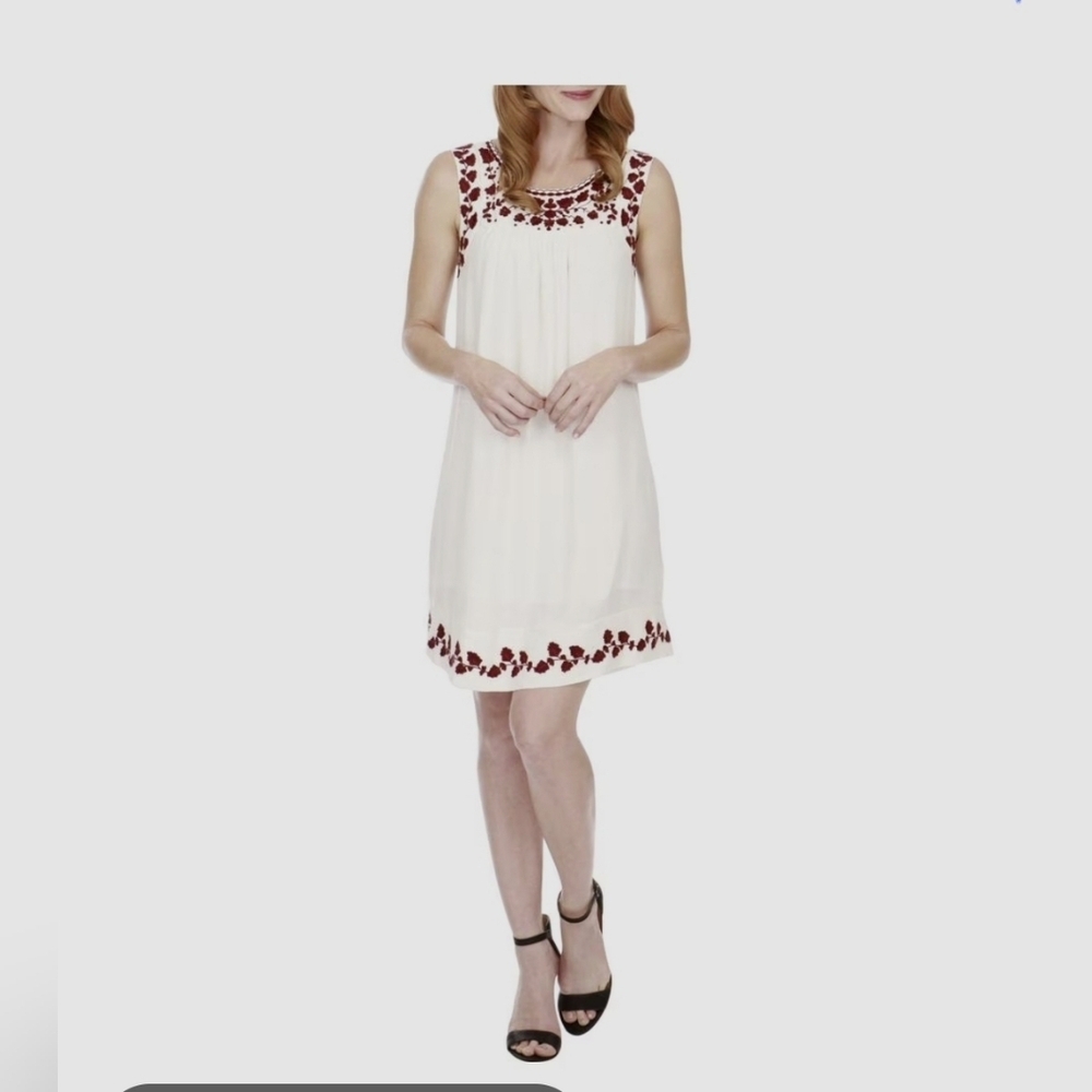 Lucky Brand Hannah Embroidered Mini Dress size S